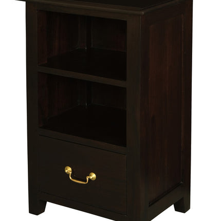 Tasmania 1 Drawer Lamp table (Chocolate)