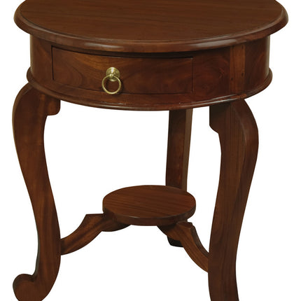 Emilia 1 Drawer Lamp Table (Mahogany)