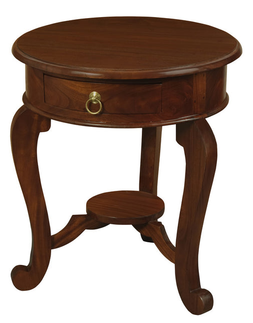Emilia 1 Drawer Lamp Table (Mahogany)