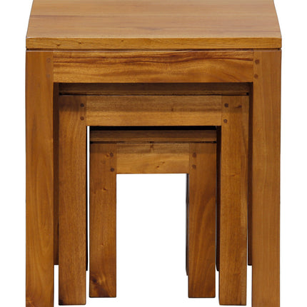 Amsterdam Nest of Table Set of 3 (Light Pecan)