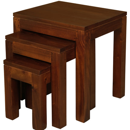 Amsterdam Nest of Table Set of 3 (Mahogany)