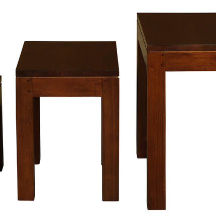 Amsterdam Nest of Table Set of 3 (Mahogany)