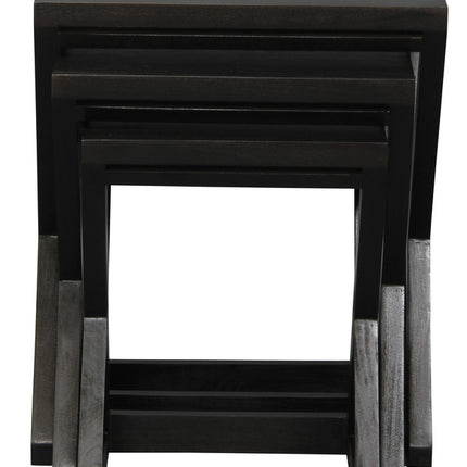 Z Style Nest of Table (Chocolate)