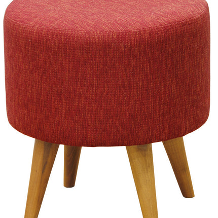 Round Ottoman (Cherry Red)