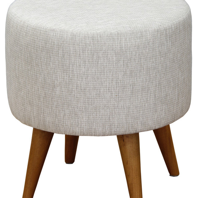 Round Ottoman (Light Grey)