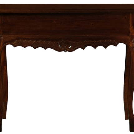 Sierra Carved 1 Drawer Sofa Table (Mahogany)