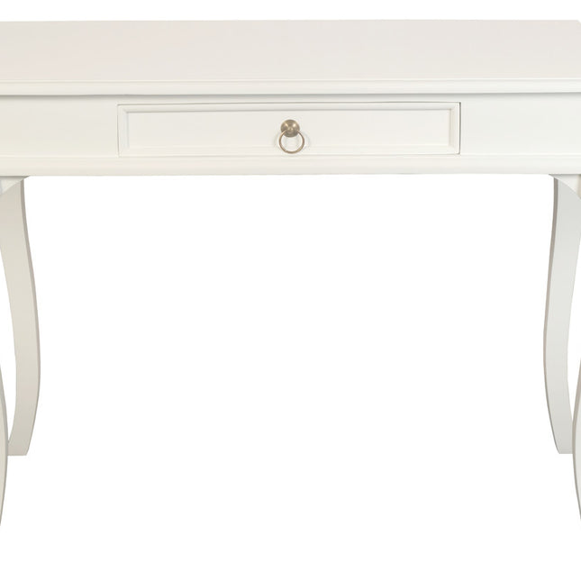 Queen Ann 1 Drawer Sofa Table (White)