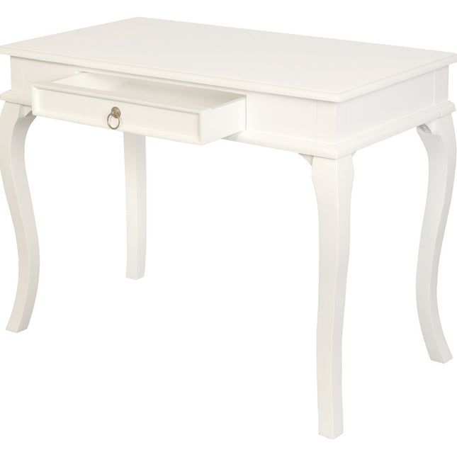 Queen Ann 1 Drawer Sofa Table (White)