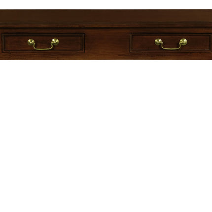 Queen Ann 2 Drawer Sofa Table (Mahogany)