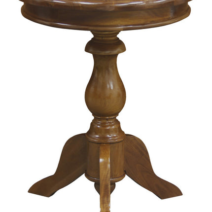 Milano Round Wine Table (Light Pecan)