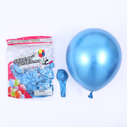 100PCS 5'' Latex Balloon Set Pearlized Blue Birthday Wedding Party Decoration