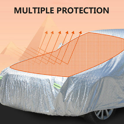 SUV Car Cover Waterproof Aluminum Extra Large Rain UV Dust Hail Resitant YXL(5Mx 2M x 1.75M)