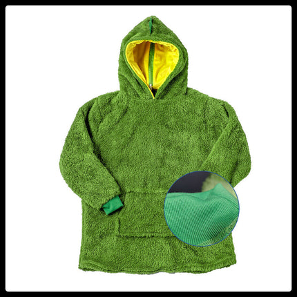 Kids Comfy Blanket Hoodie Ultra Plush Giant Sweatshirt Huggle Fleece Warm Hooded