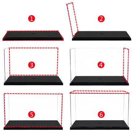 35x25x20CM Acrylic Display Case Dustproof Car Trucks Vans Model Box Collection Storage