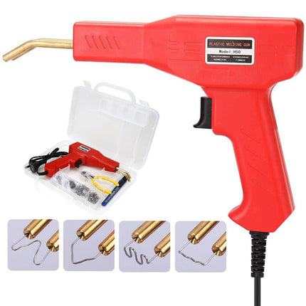 Plastic Welder Garage Tool Hot Staple Staplers Bumper Repair Welding Machine Kit