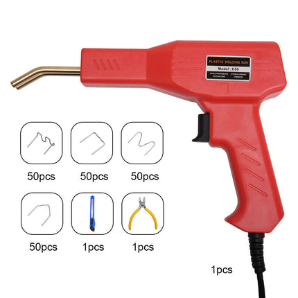 Plastic Welder Garage Tool Hot Staple Staplers Bumper Repair Welding Machine Kit