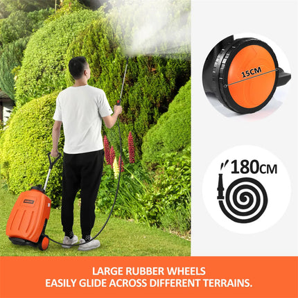 16L Electric Sprayer Backpack Weed Boom Tank Farm Watering Rechargeable