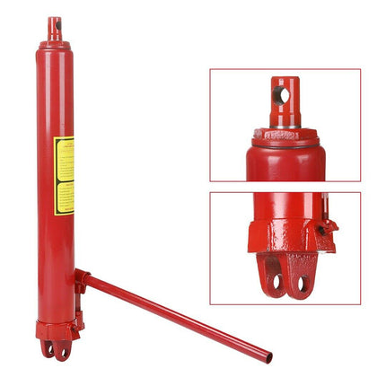 Hydraulic Long Ram Jack Lift Jacking Shop Crane Steel Engine Hoist Lifting 8 Ton