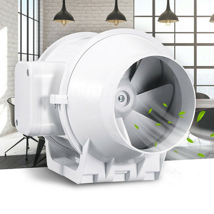 4'' Extractor Fan Duct Hydroponic Inline Exhaust Vent Industrial