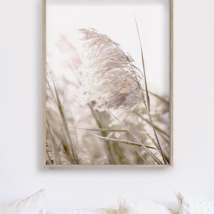 60cmx90cm Pampas Grass 2 Sets Wood Frame Canvas Wall Art