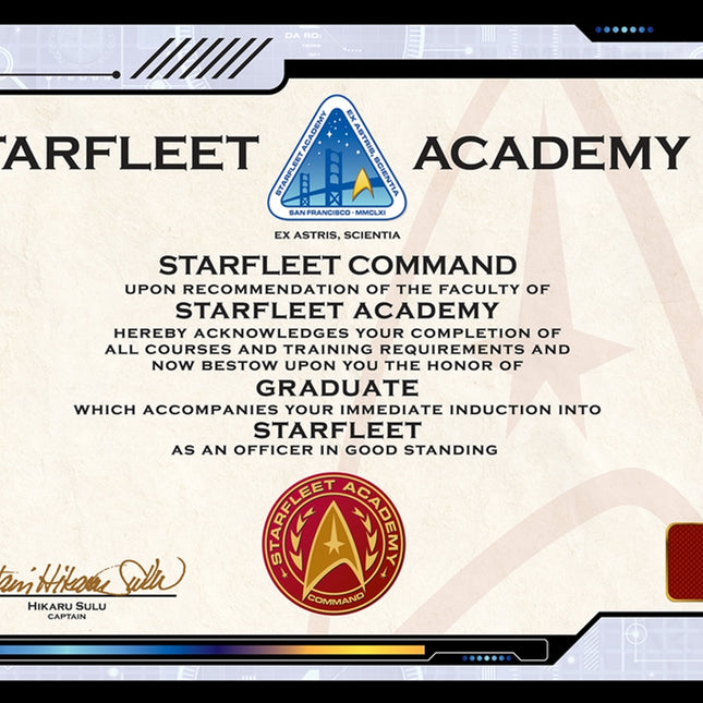 Star Trek Certificate Poster