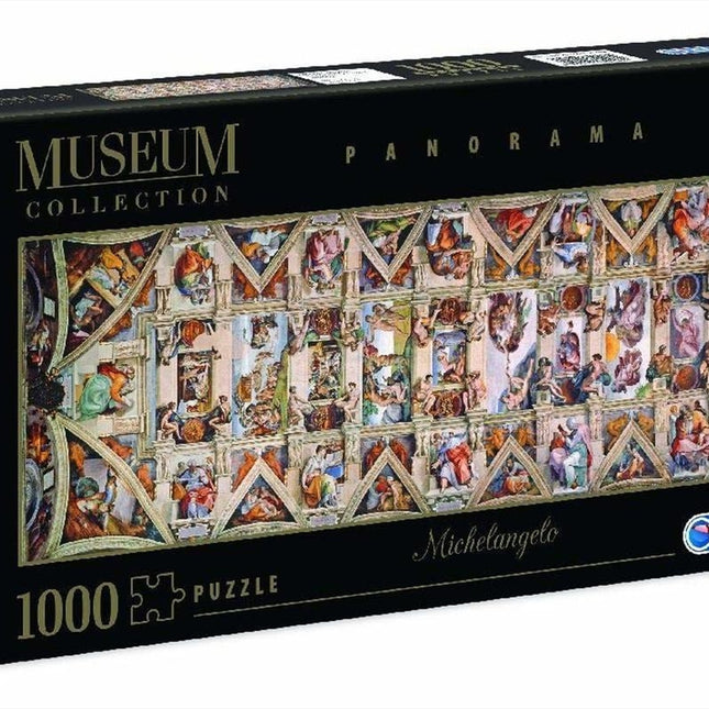 Michelangelo: Sistine Chapel Ceiling - 1000 Piece Panoramic Jigsaw Puzzle