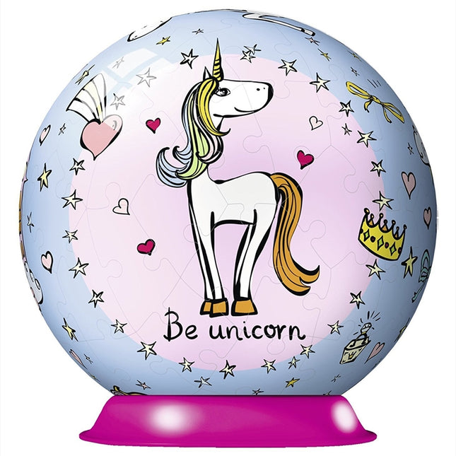 Unicorn Puzzleball 72 Piece 3D Puzzle