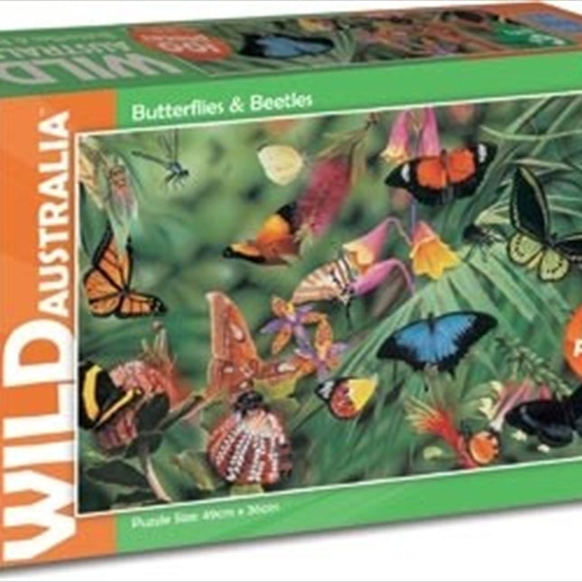 Wild Australia Butterflies & Beetles 100 Piece Puzzle