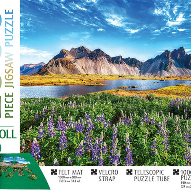 Stokknes Cape Iceland - 1000 Piece Puzzle - (Includes Roll-Up Mat)