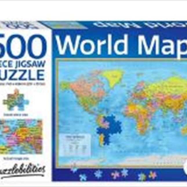 World Map Jigsaw Puzzle - 500 Piece
