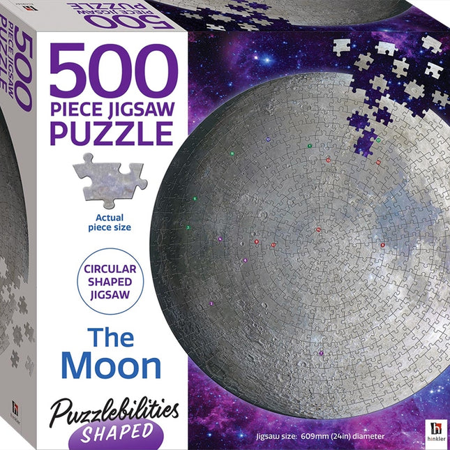 Puzzlebilities Shaped 500 Piece Jigsaw: The Moon