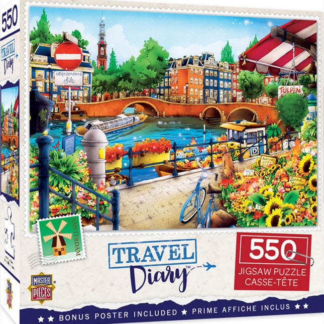 Masterpieces Puzzle Travel Diary Amsterdam Puzzle 550 pieces