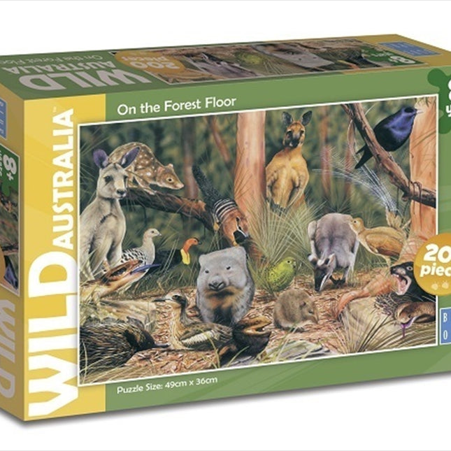 Wild Australia On the Forest Floor Puzzle 200pc