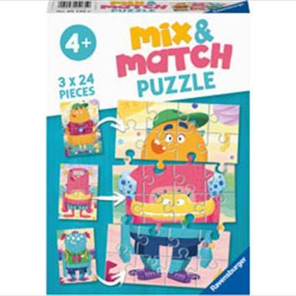 Mix Up Monsters 3 X 24 Piece Puzzle