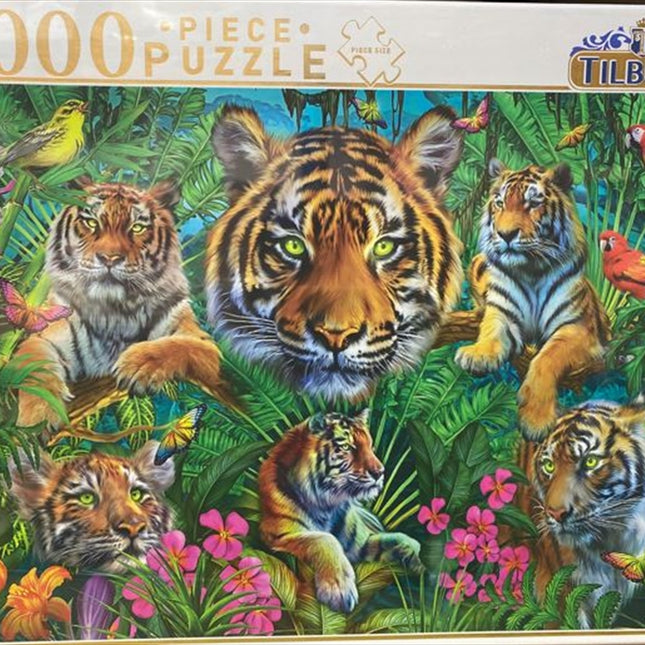 Tiger Collage 1 - 1000 Piece Puzzle