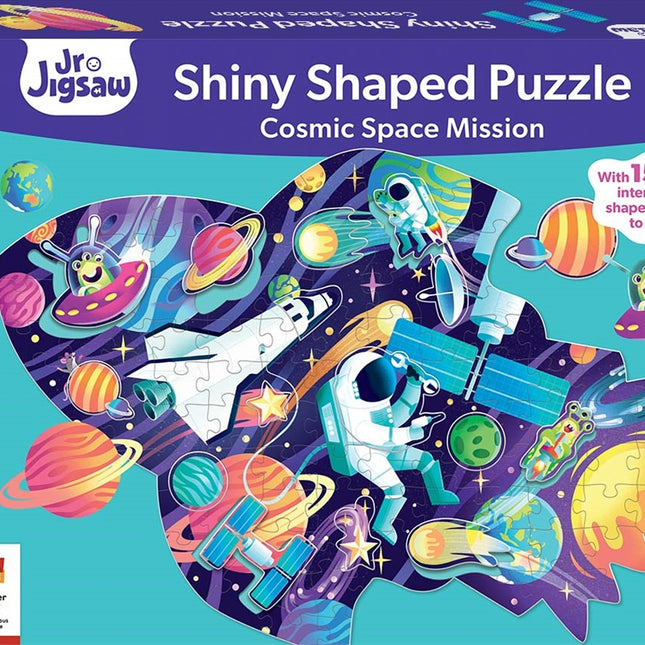 Cosmic Space Mission Shiny Shaped Puzzle