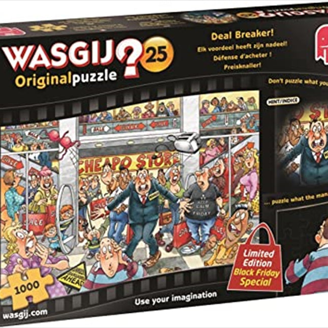 Wasgij 1000 Piece Puzzle - Original Deal Breaker