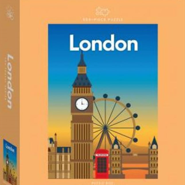 London Travel Poster 500 Piece Puzzle