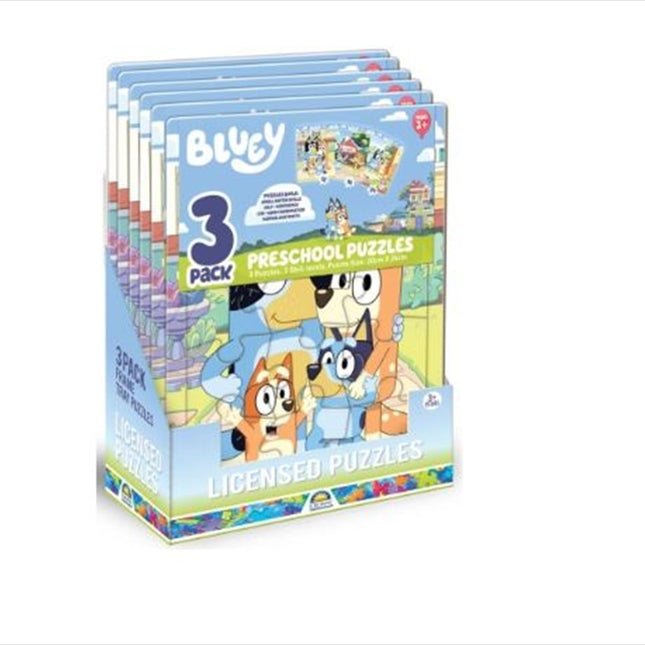 Frame Tray Puzzles - Bluey 3pk