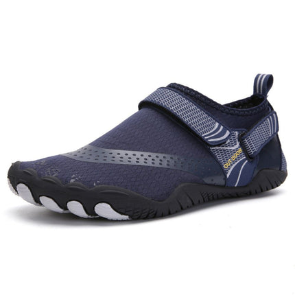 Men Women Water Shoes Barefoot Quick Dry Aqua Sports Shoes - Blue Size EU38 = US5