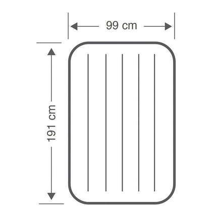 Twin Dura-Beam Prestige Air Bed Built-In USB Electric Pump for Easy Inflation and Deflation