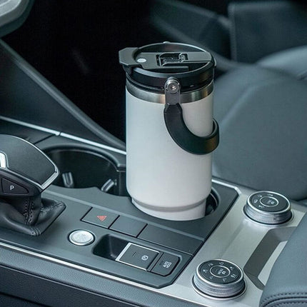 600ML Green Stainless Steel Travel Mug with Leak-proof 2-in-1 Straw and Sip Lid, Vacuum Insulated Coffee Mug for Car, Office, Perfect Gifts, Keeps Liquids Hot or Cold