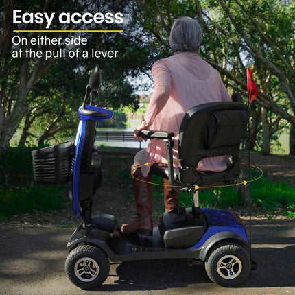 EQUIPMED Electric Mobility Scooter For Elderly Motorized Riding Older Adults Aid Portable E-Scooter