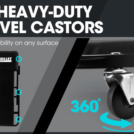 BULLET Folding Creeper Mechanics Stool Seat Trolley Garage Workshop Mechanic