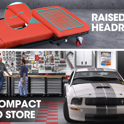 BULLET Folding Creeper Mechanics Stool Seat Trolley Garage Mechanic Workshop