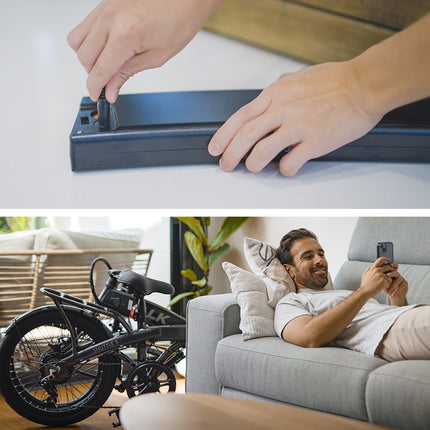 VALK Shuttle 5 Electric Folding Bike, Gen II, 20" Tyres, Shimano 7-Speed, Dark Grey