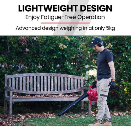 Baumr-AG Petrol Leaf Blower Vacuum 4 Stroke - Vac Garden Commercial Hand Outdoor