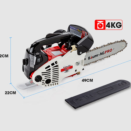 Baumr-AG 25CC Petrol Chainsaw Arborist 10 Bar Tree Pruning Garden Chain Saw