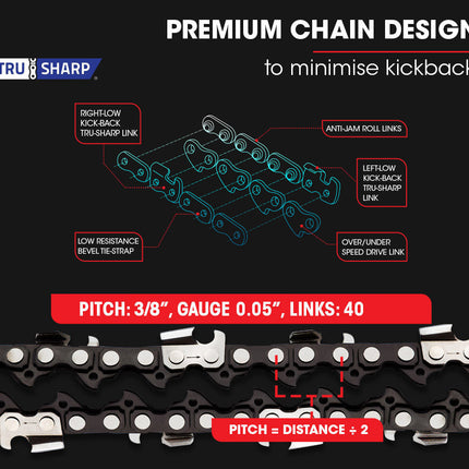 Baumr-AG 25CC Petrol Chainsaw Arborist 10 Bar Tree Pruning Garden Chain Saw