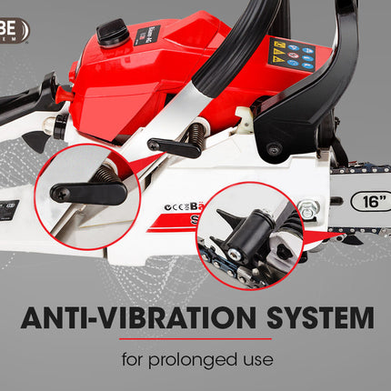 Baumr-AG 38CC Petrol Commercial Chainsaw 16 Bar E-Start 3.2 HP Chain Saw